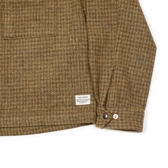 BNWOT - Paratodo London 68 jacket in olive and brown houndstooth wool - MiUSA - Picture 8 of 10